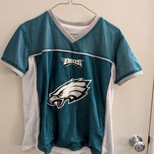 NFL Philadelphia Eagles Youth Large Teal and White Reversible Jersey Football
